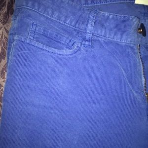 Royal Blue J Crew Corduroy Pants